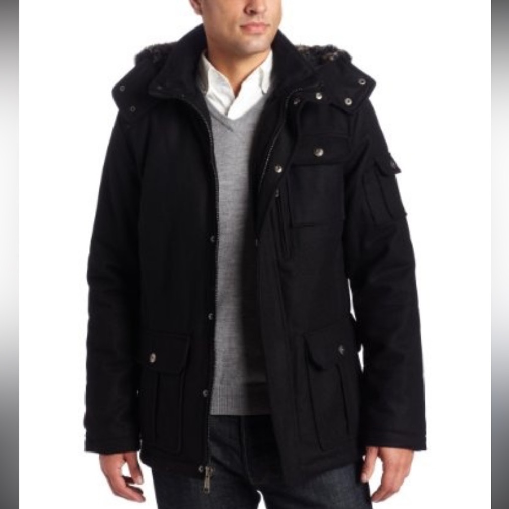 NWT - Steve Madden Black Military Field Jacket
